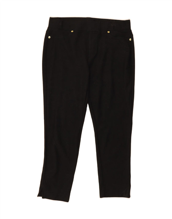 MICHAEL KORS Womens Slim Capri Trousers Medium W30 L23 Black Vintage Michael Kors and Second-Hand Michael Kors from Messina Hembry 