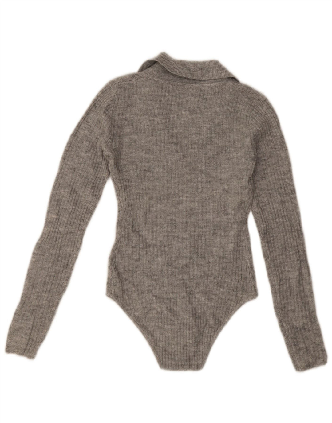 Damskie body z długim rękawem Jack Wills UK 8, małe, szare, akrylowe