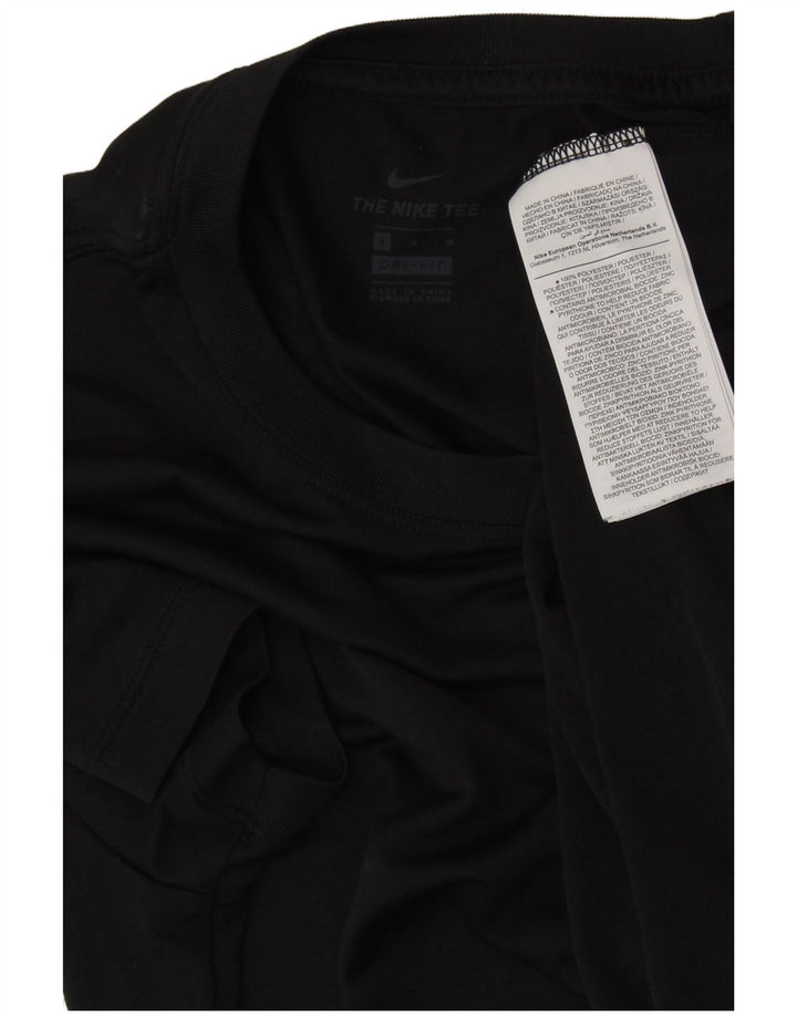 Damska koszulka NIKE Dri Fit Graphic Top UK 14, średni czarny poliester