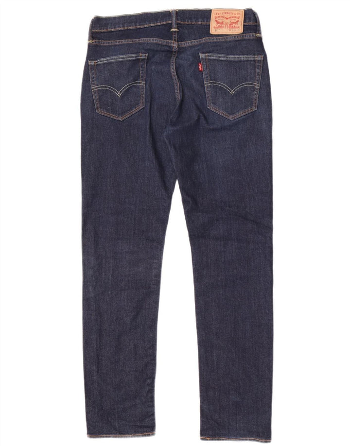 Męskie jeansy Levi's 511 Slim W34 L32 Granatowa bawełna