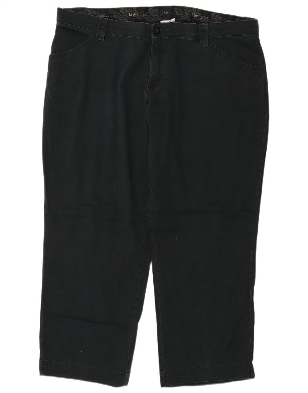 Spodnie damskie Lee Straight Casual W40 L27 granatowe