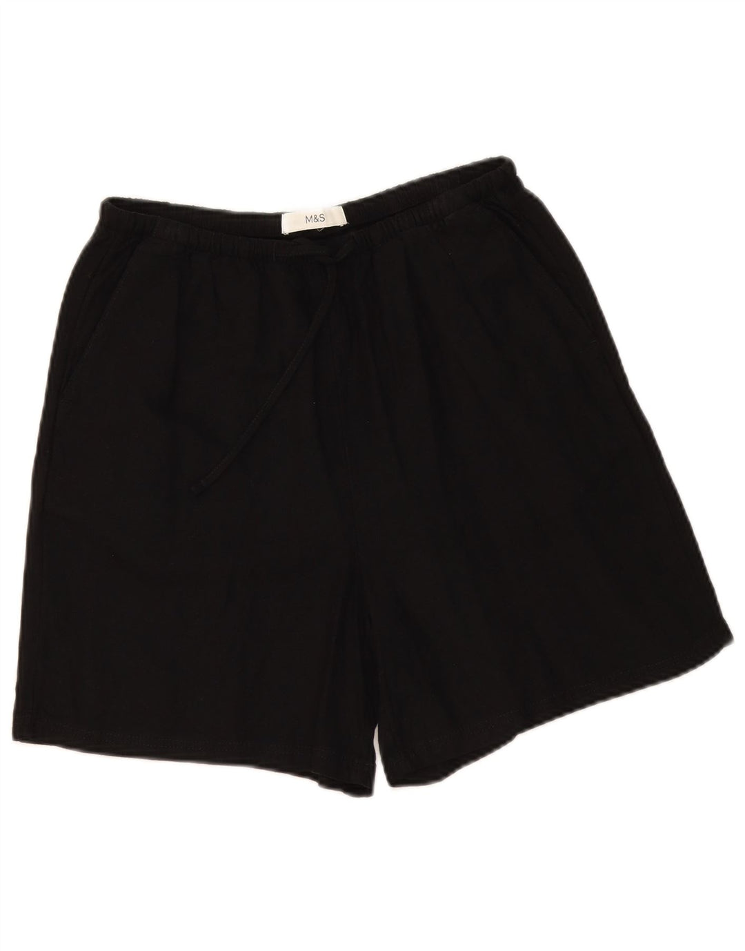 Marks & Spencer Damskie spodenki Chino UK 10 Small W30 Czarne lniane