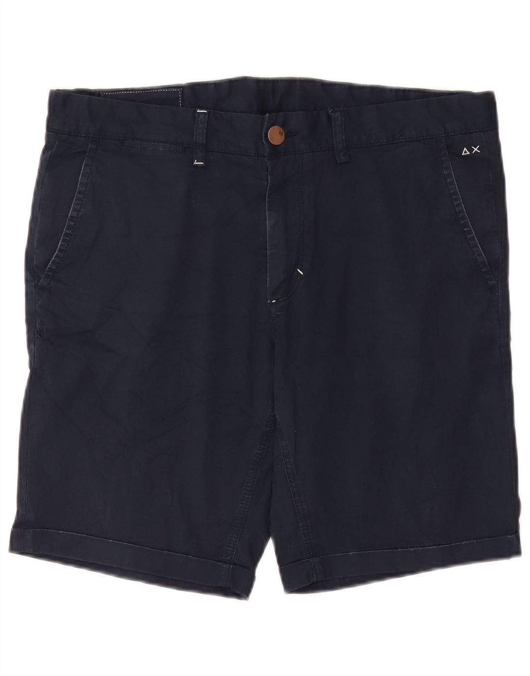 Męskie spodenki Chino Sun68 W36, duże, granatowe, bawełniane