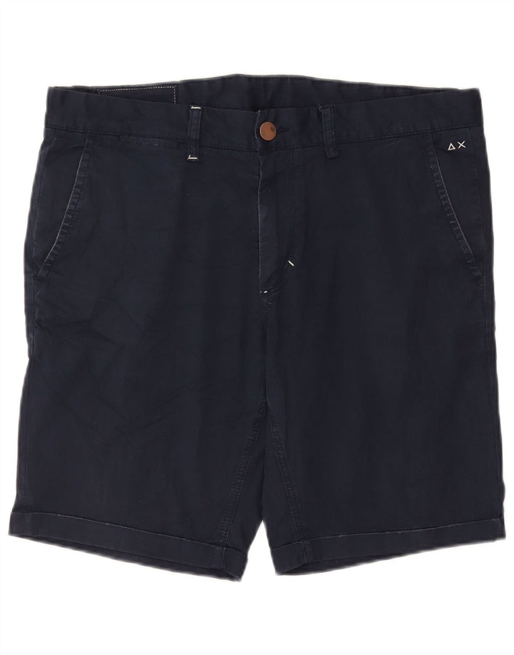 Męskie spodenki Chino Sun68 W36, duże, granatowe, bawełniane