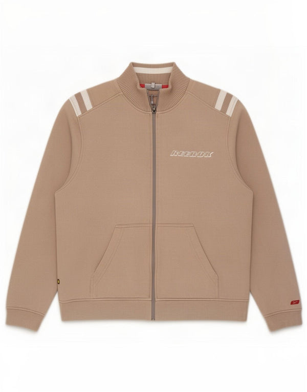 Damska kurtka dresowa Reebok UK 14, średnia beżowa bawełna