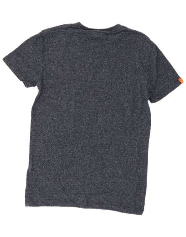 T-shirt męski Superdry, mały, bawełniany w granatowe plamki