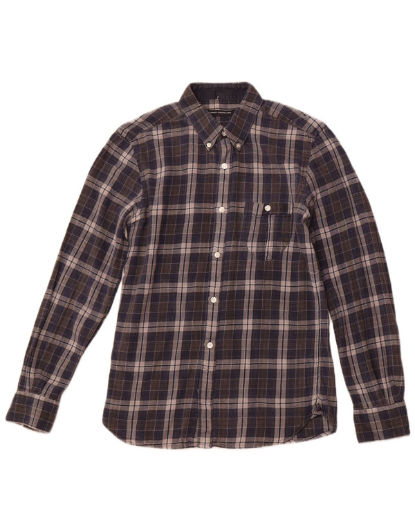 Koszula flanelowa męska French Connection XS, bawełniana w granatową kratkę