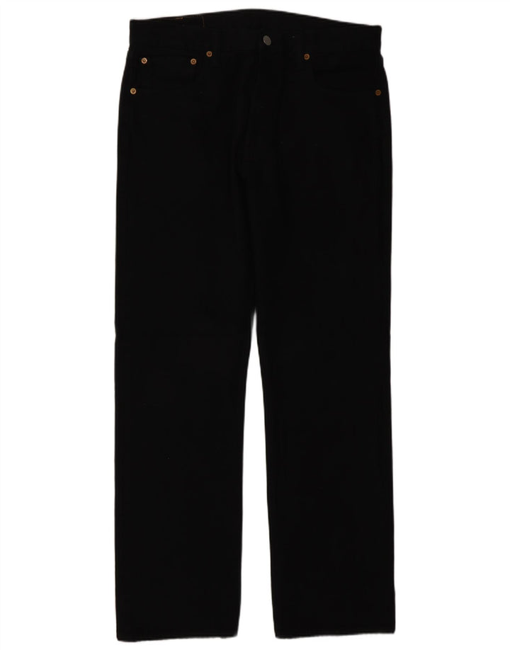 Męskie dżinsy Levi's 501 Straight W32 L30 Czarna bawełna