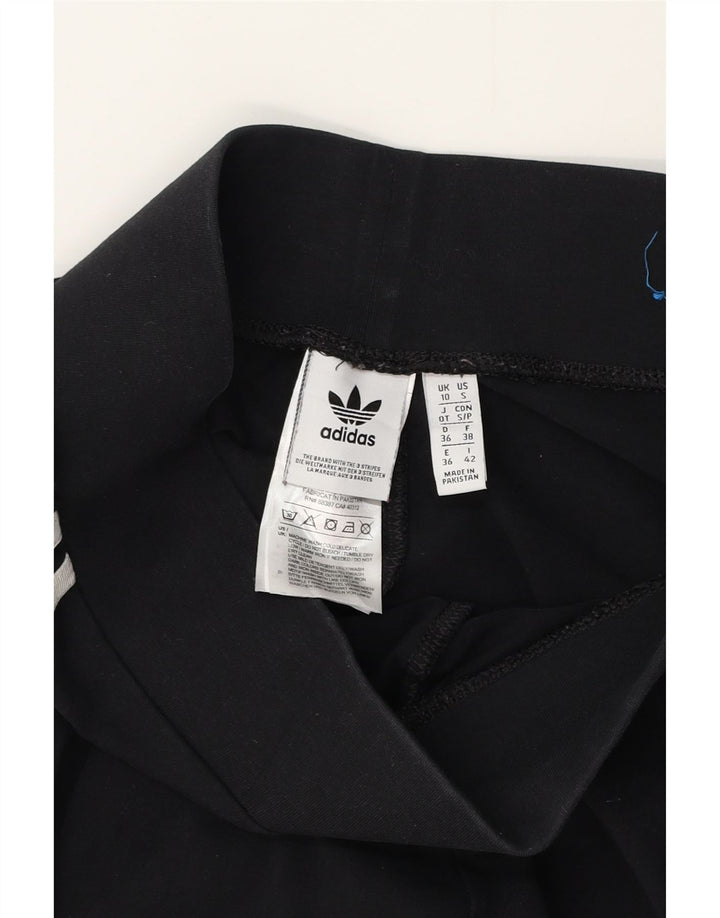 Legginsy Damskie Adidas UK 10 Małe Czarne Bawełniane