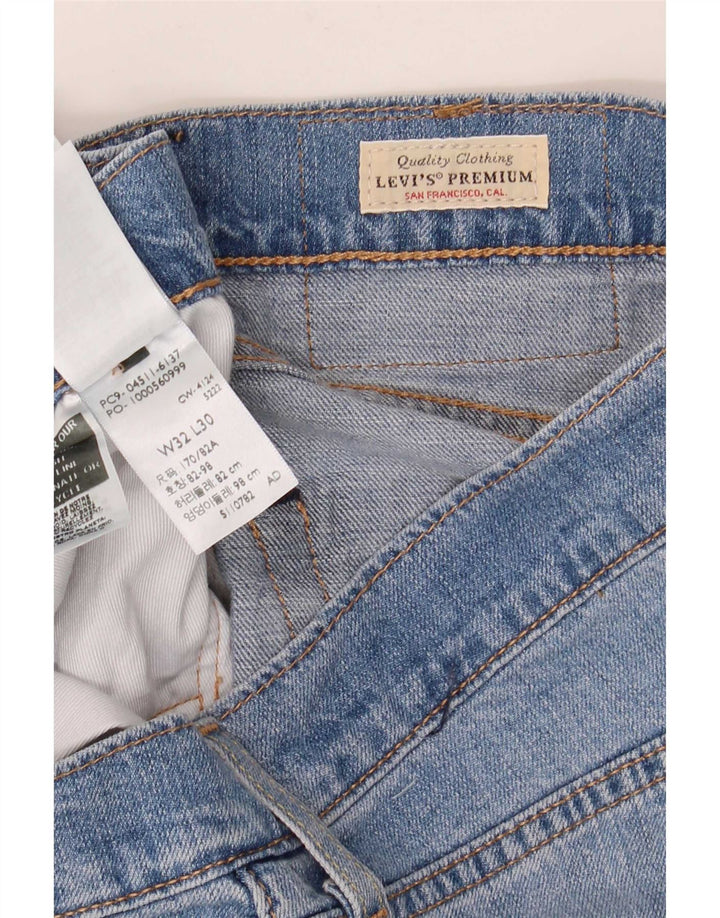 Męskie jeansy Levi's 511 Slim W32 L30 Niebieska bawełna