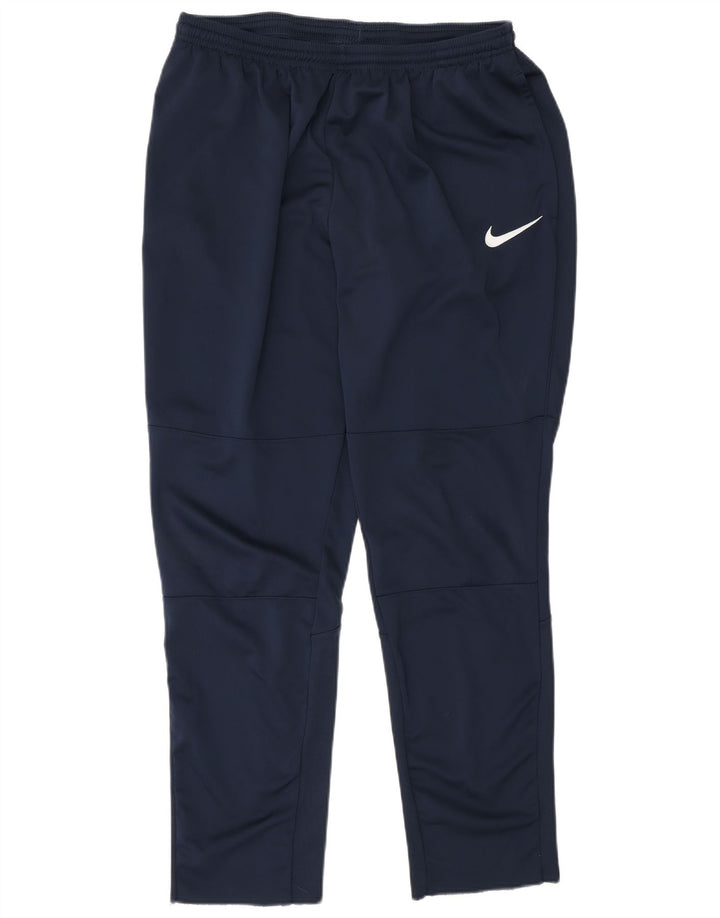 Męskie spodnie dresowe Nike Dri Fit XL, granatowe, poliestrowe
