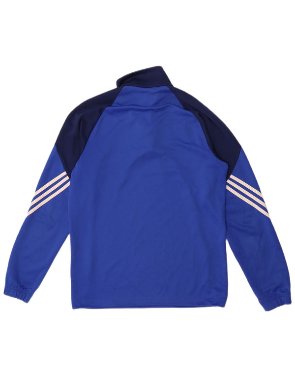 Adidas Mens Climalite Pullover Tracksuit Top Medium Blue Colourblock