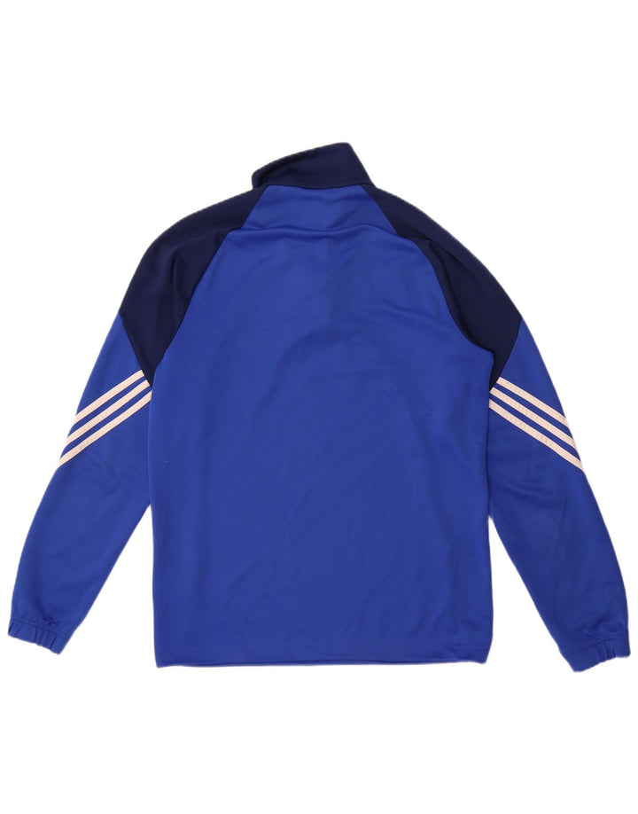 Adidas Męskie Climalite Pullover Dres Top Średni Niebieski Colorblock