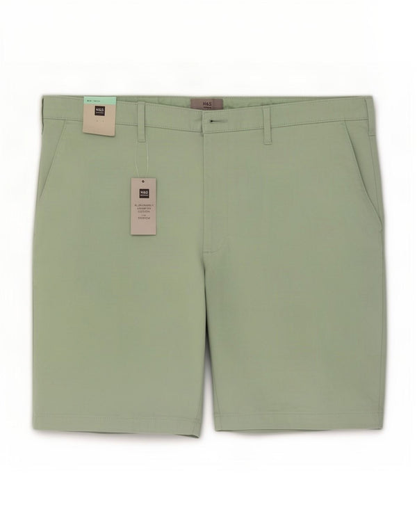 Męskie spodenki Chino Marks & Spencer W42 2XL, zielone, bawełniane
