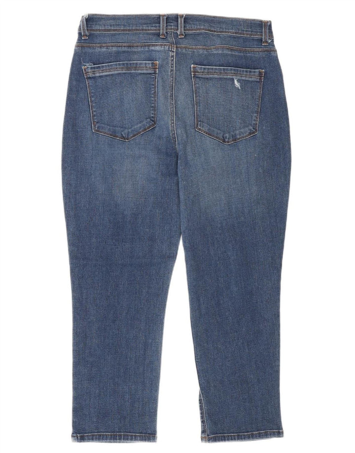 Damskie jeansy Lee Capri US 10 Large W30 L23 Niebieskie bawełniane