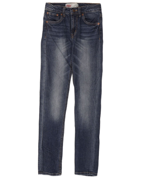 Levi's Boys 519 Obcisłe dżinsy 11-12 lat W24 L29 Niebieskie bawełniane