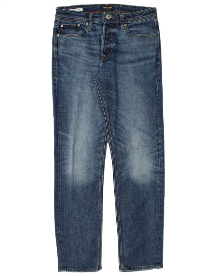 Męskie jeansy Jack & Jones Mike Slim W30 L32 Niebieskie bawełniane