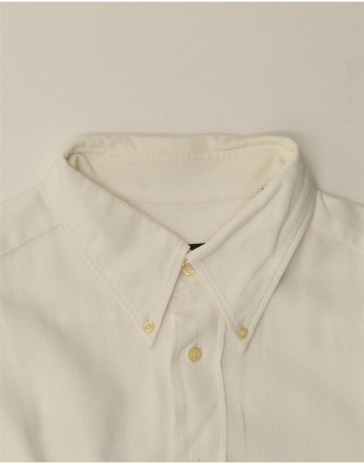 HUGO BOSS Mens Short Sleeve Shirt XL White Vintage Hugo Boss and Second-Hand Hugo Boss from Messina Hembry 