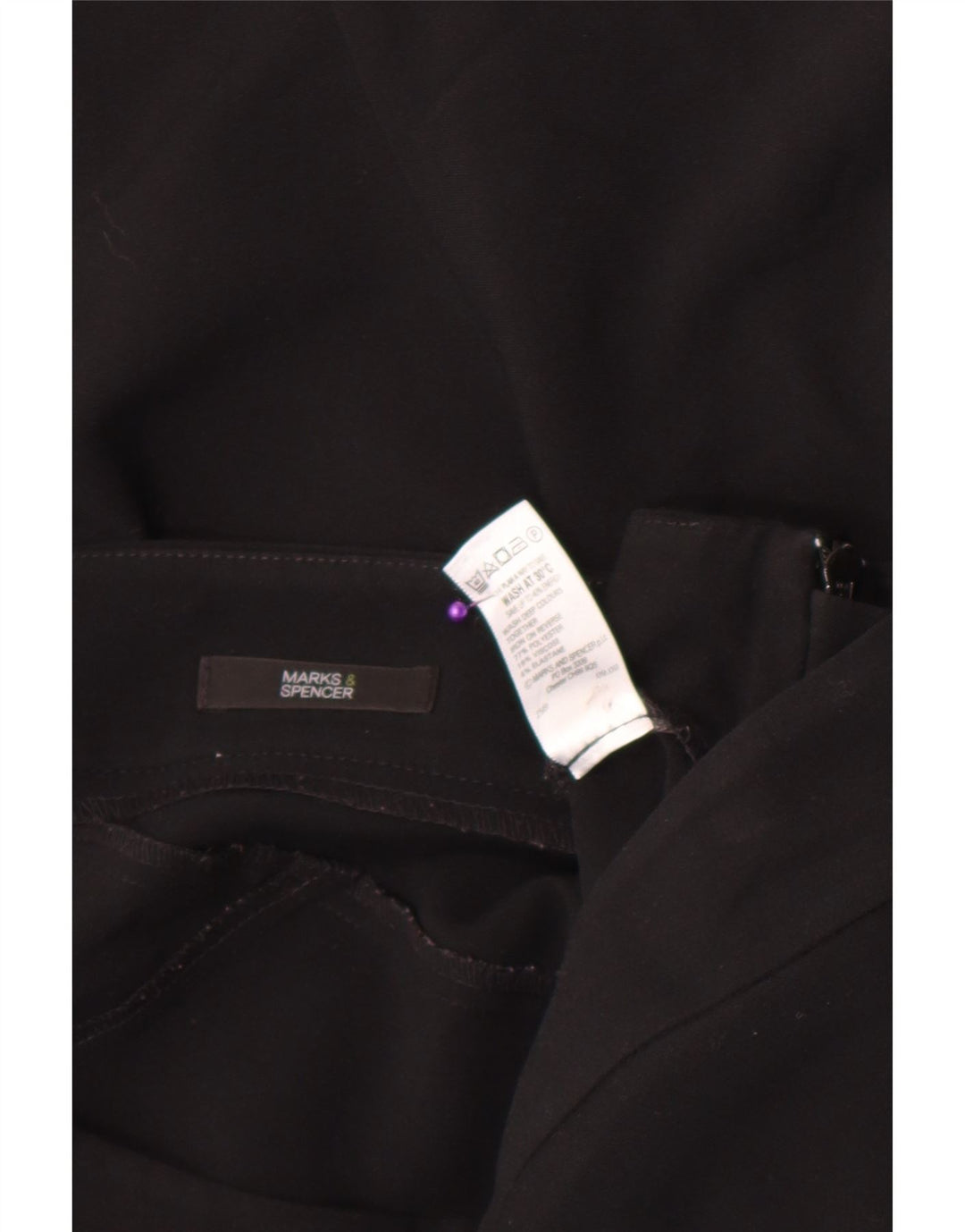 Marks & Spencer Damska spódnica typu Trumpet UK 14 Large W32 Czarny poliester