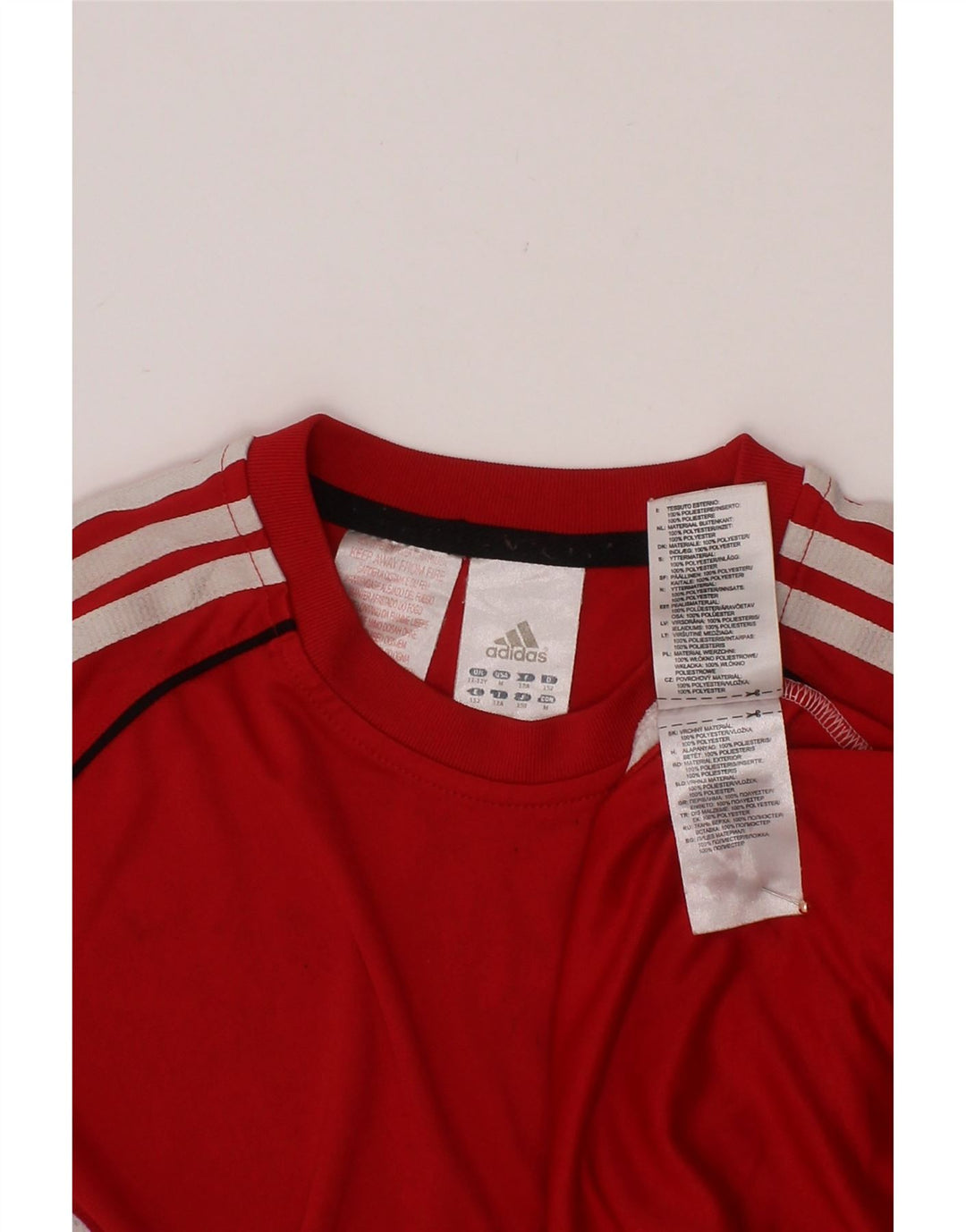 T-shirt chłopięcy ADIDAS 11-12 lat, poliester w kolorze czerwonym
