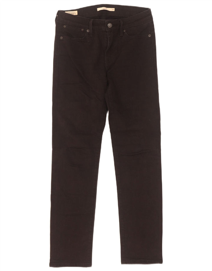 Damskie jeansy Levi's 712 Slim W26 L30 Czarna bawełna