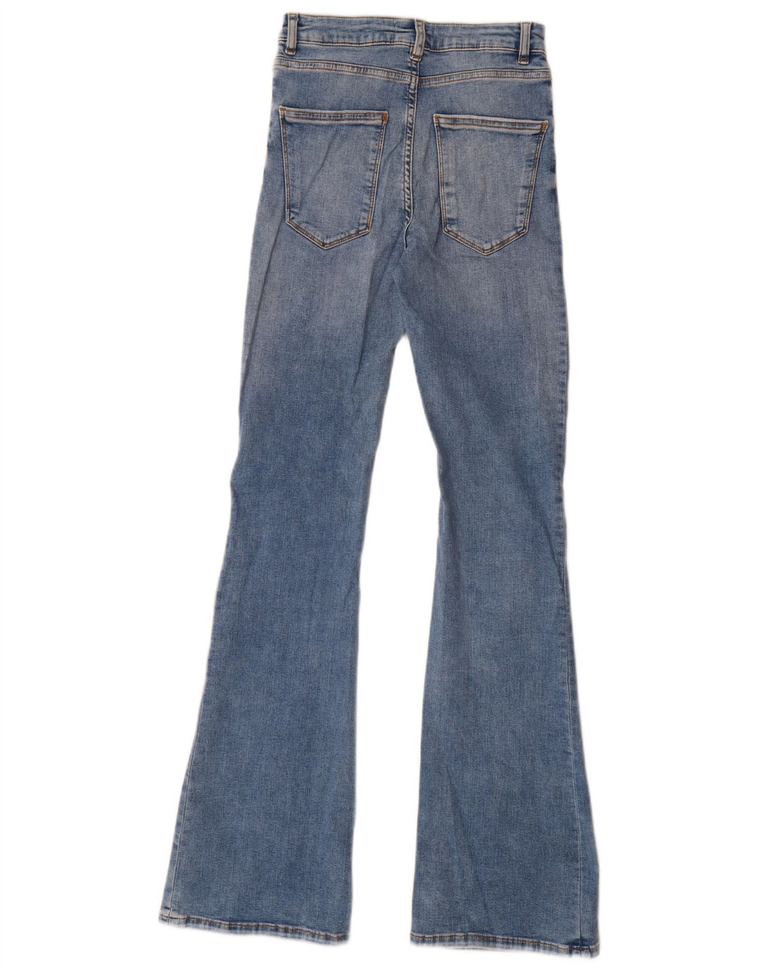Damskie jeansy rozkloszowane Zara EU 34 2XS W24 L33 Niebieskie bawełniane
