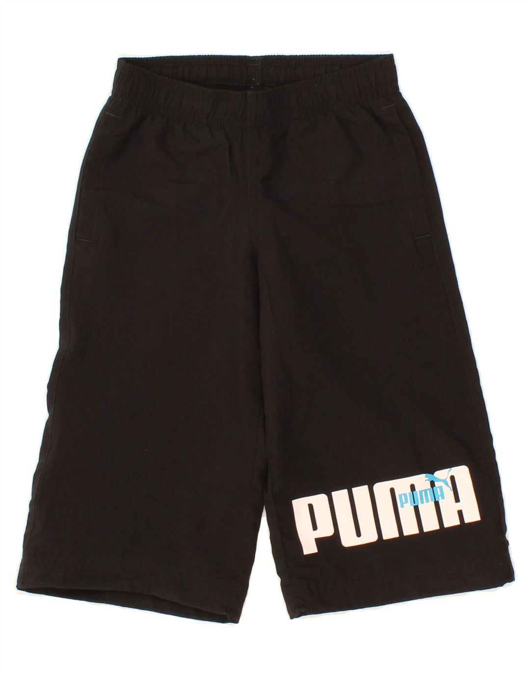 PUMA Boys Graphic Sport Shorts 7-8 Years  Black Vintage Puma and Second-Hand Puma from Messina Hembry 