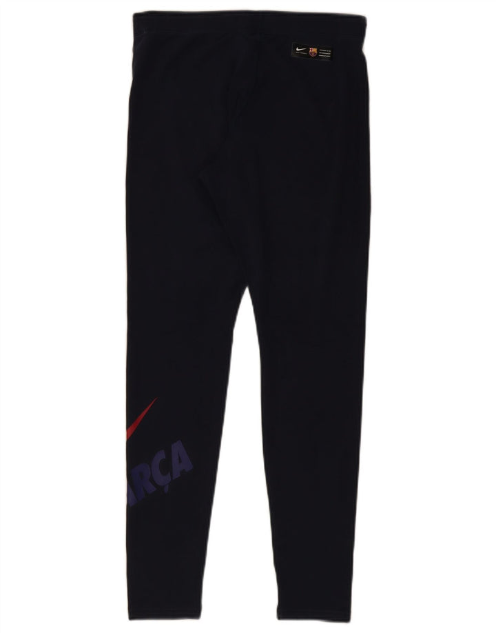 Damskie legginsy NIKE Graphic UK 12, średnie, granatowe, bawełniane
