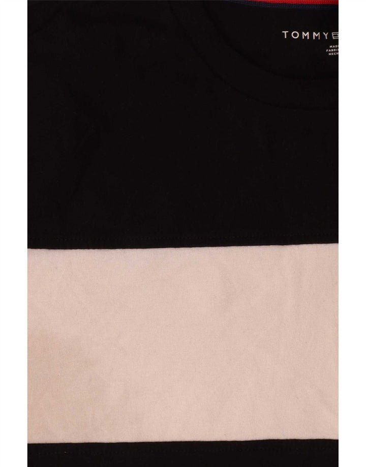 T-shirt męski Tommy Hilfiger, bawełniany, średniej wielkości, w kolorze czarnym