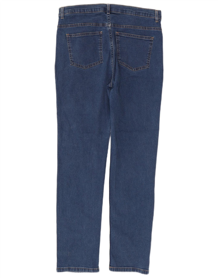 Marks & Spencer Damskie proste dżinsy UK 12 Medium W32 L30 Niebieskie bawełniane