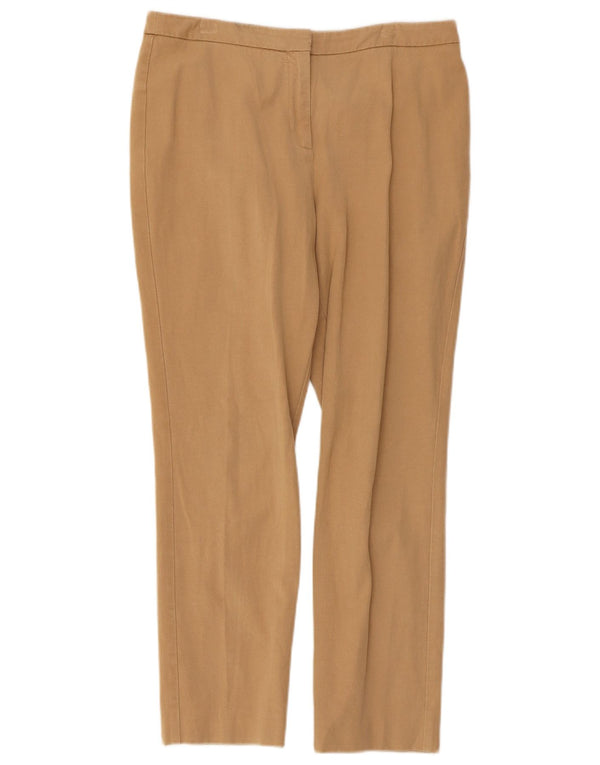 Spodnie damskie John Lewis Slim Casual UK 12 Medium W30 Beżowa wiskoza