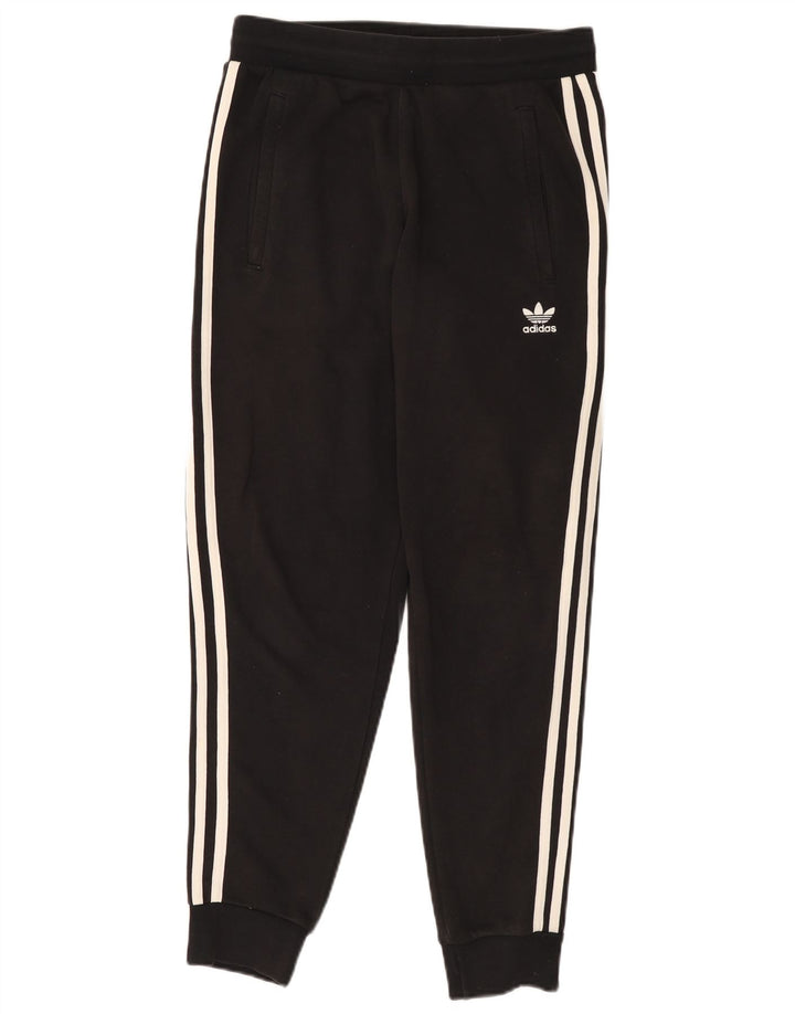 Damskie spodnie dresowe ADIDAS Joggers UK 14 Średnia czarna bawełna