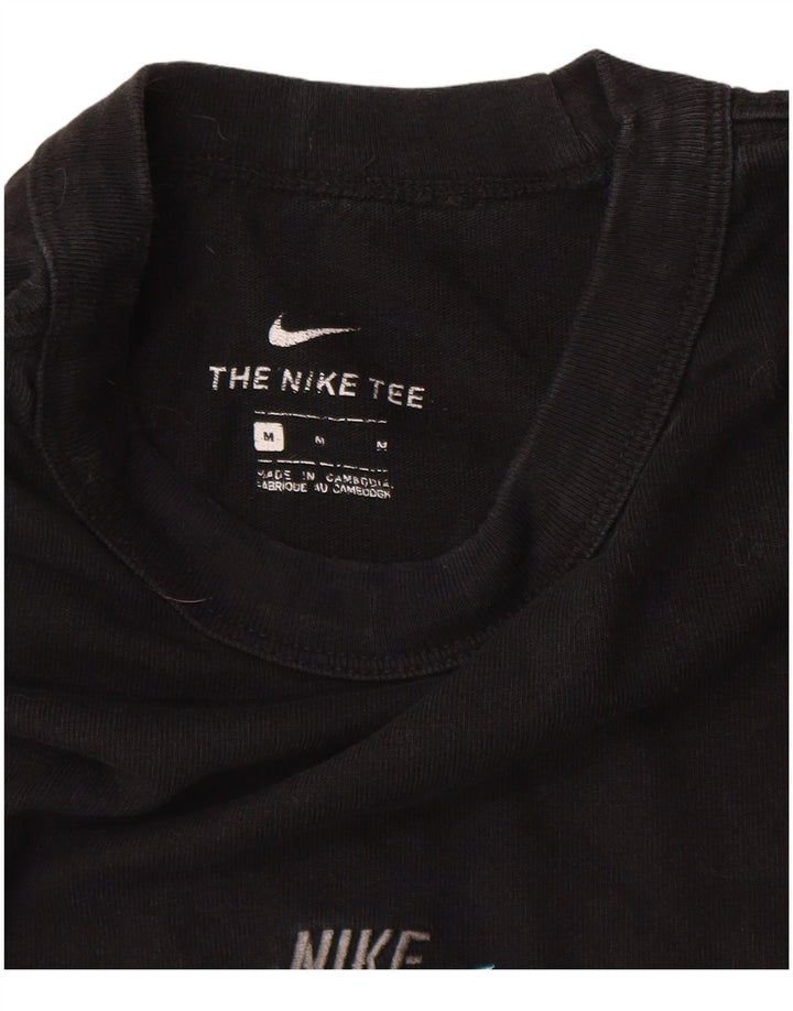 T-shirt męski Nike, średni czarny, bawełniany