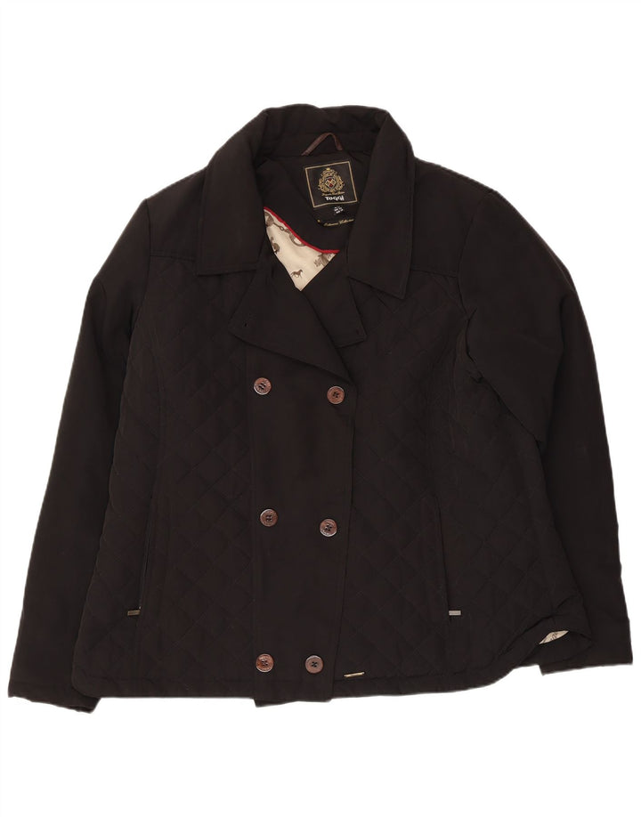 Damski płaszcz grochowy Toggi UK 20 2XL Czarny nylon