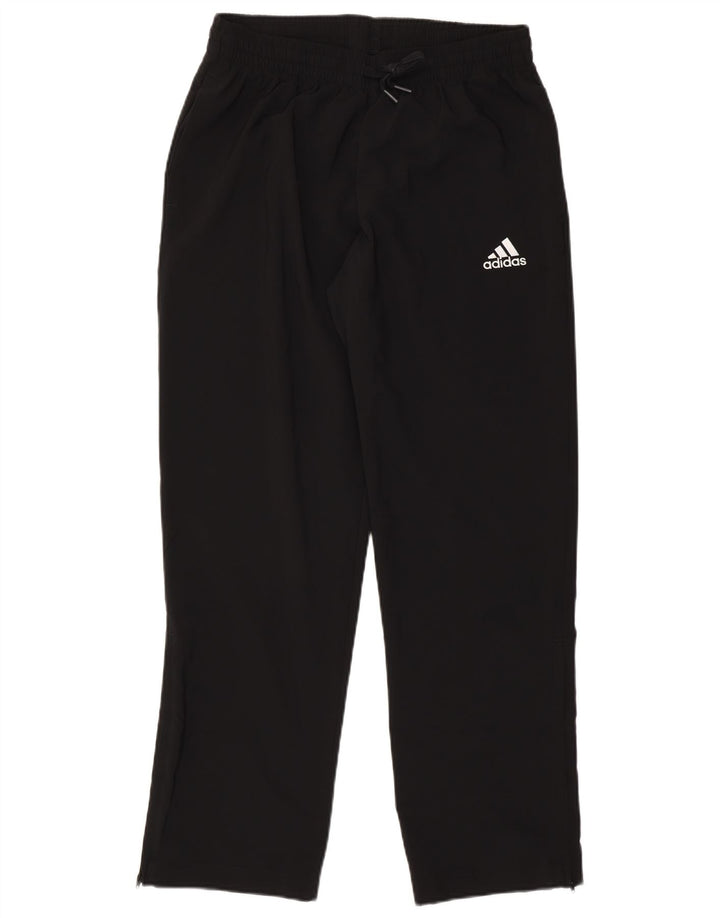 Męskie spodnie dresowe Adidas, duże, czarne, poliestrowe