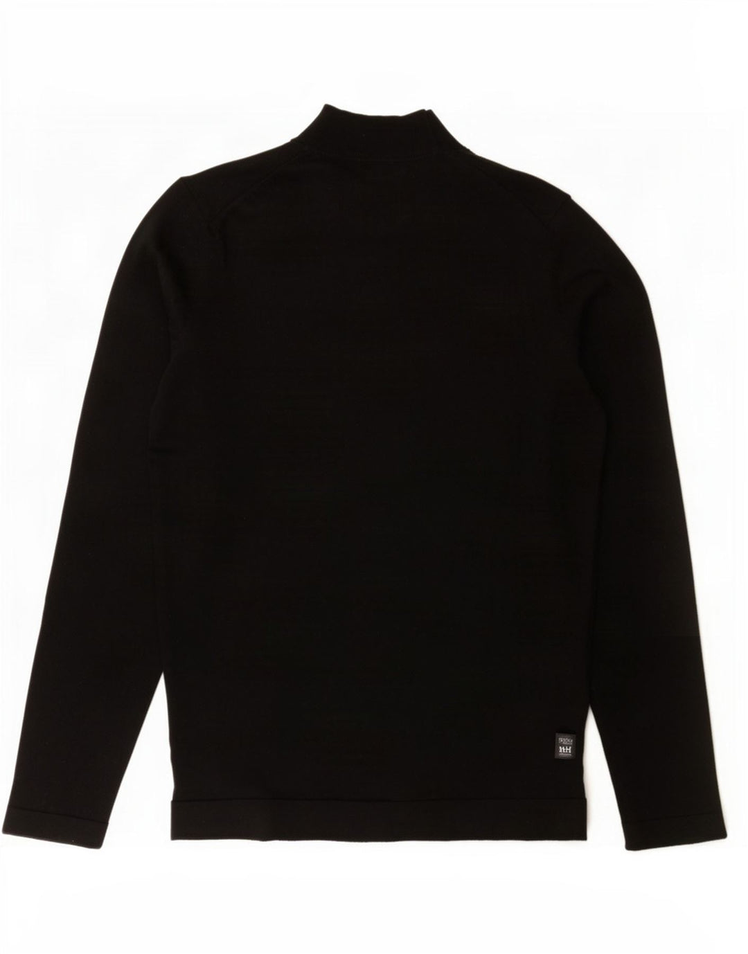 Męski sweter z golfem Massimo Dutti, średnia czarna wełna