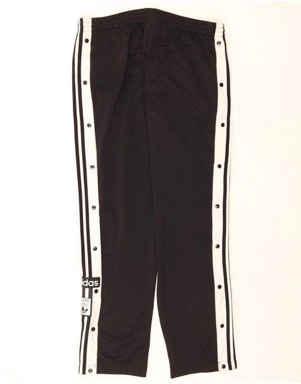 Adidas Womens Tracksuit Trousers UK 20/22 XL  Black Colourblock Polyester
