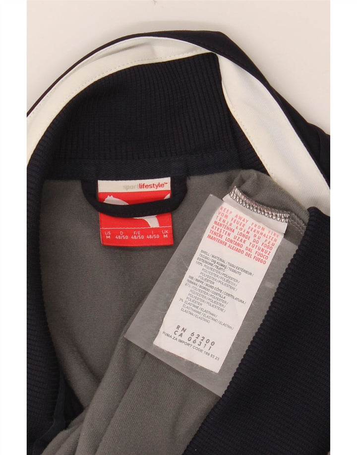 Męska kurtka dresowa PUMA, średni, wielokolorowy poliester z blokami kolorów