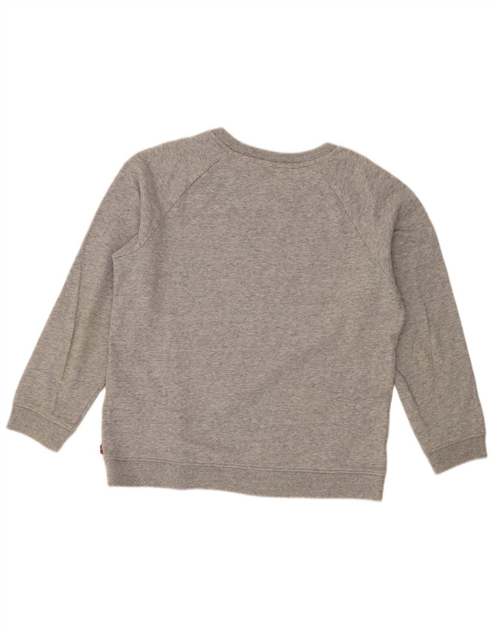 Damska bluza Levi's z grafiką, UK 14, średnia szara, nakrapiana bawełna
