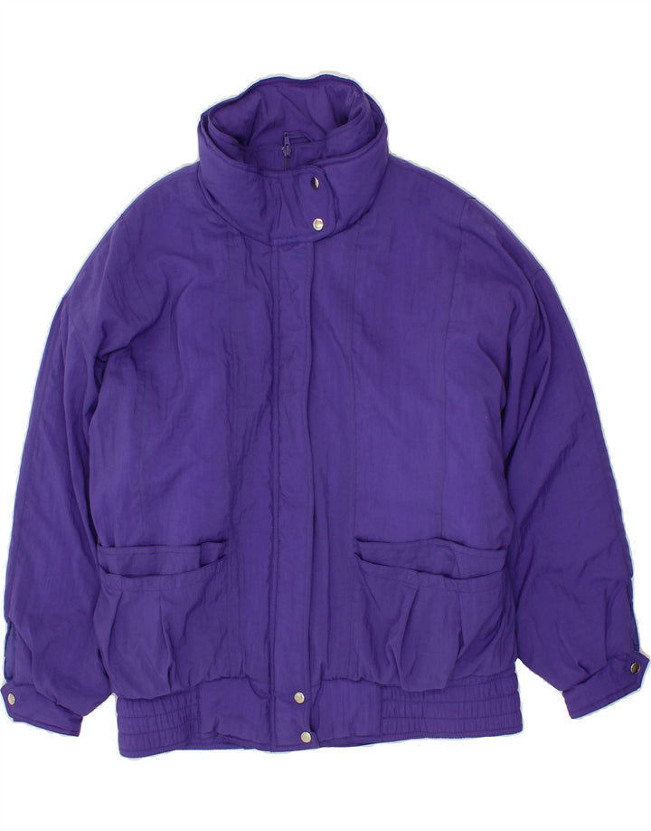 VINTAGE Womens Windbreaker Jacket IT 42 Medium Purple Polyamide Vintage Vintage and Second-Hand Vintage from Messina Hembry 