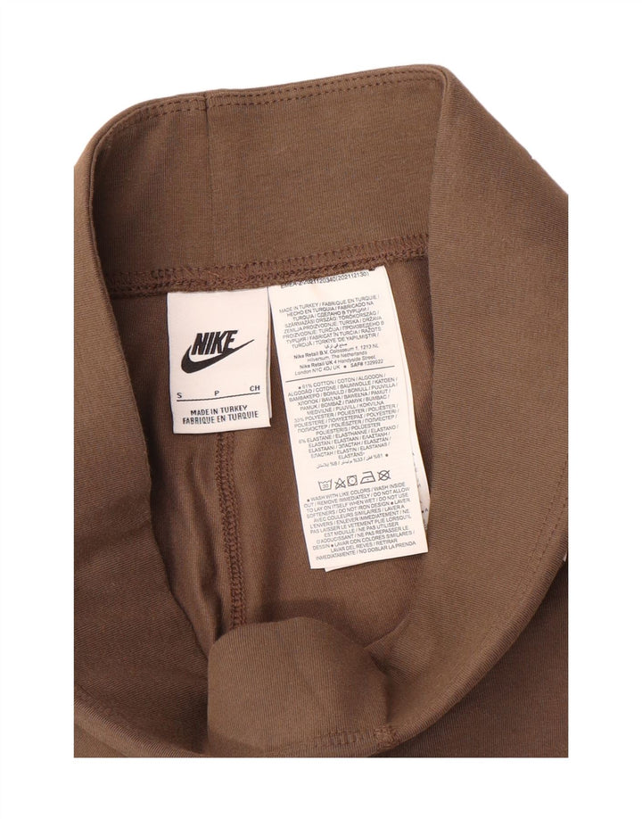 Damskie legginsy Nike Graphic UK 10 Małe, brązowe, bawełniane