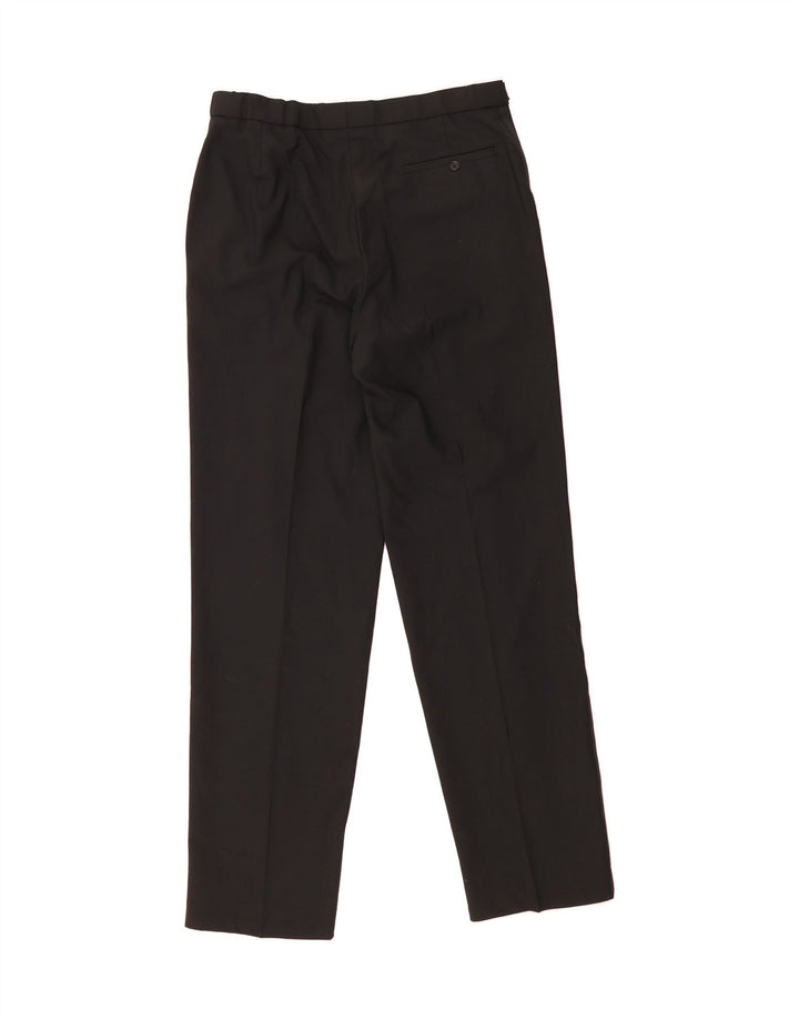 MARKS & SPENCER Womens Slim Suit Trousers W34 L33 Black Polyester Vintage Marks & Spencer and Second-Hand Marks & Spencer from Messina Hembry 