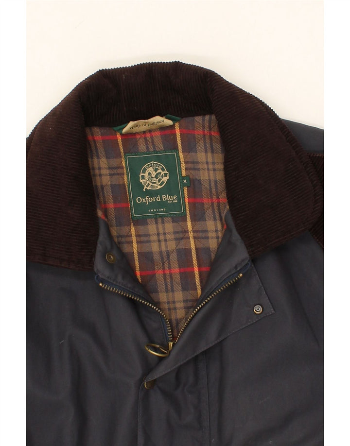 Męska kurtka użytkowa VINTAGE UK 42 XL, granatowa, bawełniana