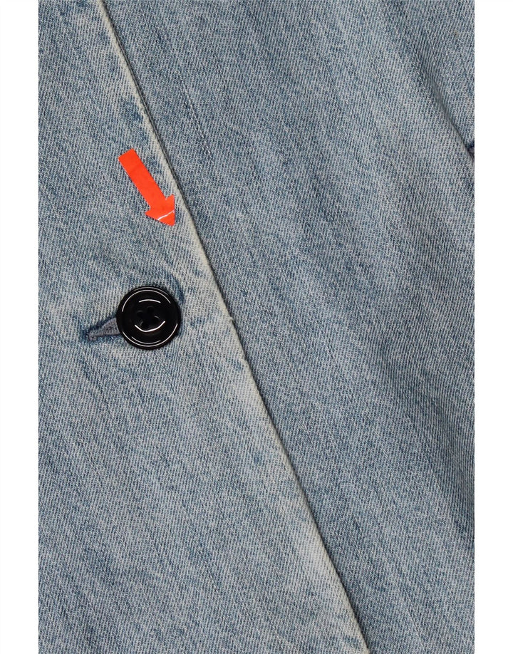 Damski płaszcz dżinsowy Levi's w trudnej sytuacji, oversize UK 10, mały, niebieski, bawełniany