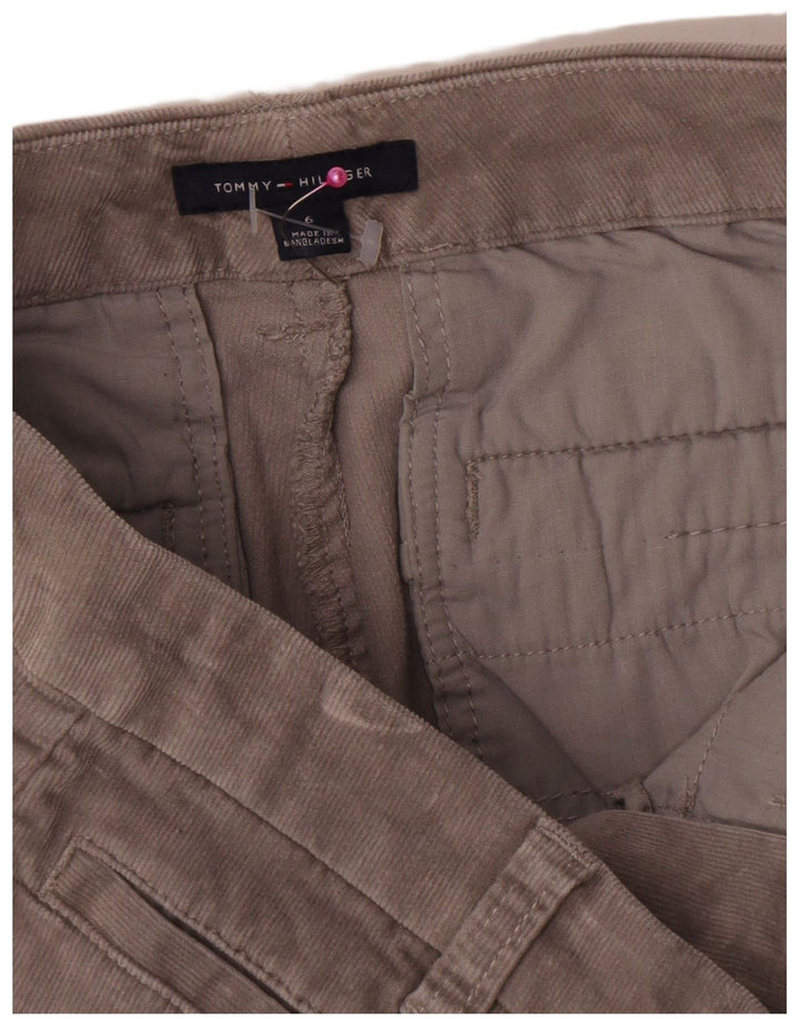Damskie sztruksowe spodnie Tommy Hilfiger Bootcut US 6 Medium W32 L31 Szare