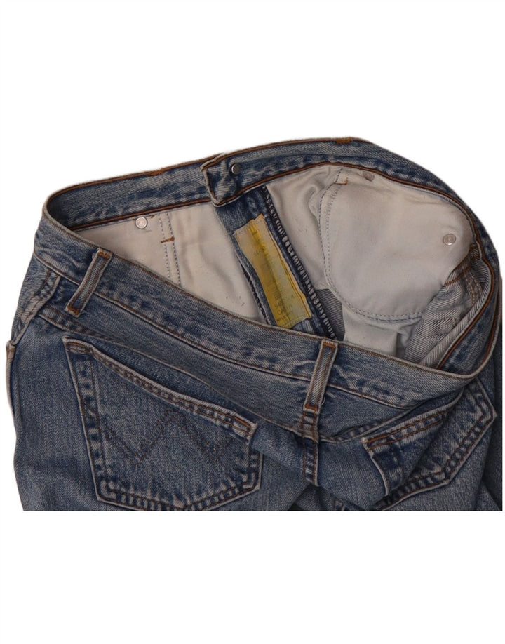 WRANGLER Womens Carla Slim Jeans W34 L30 Blue Cotton