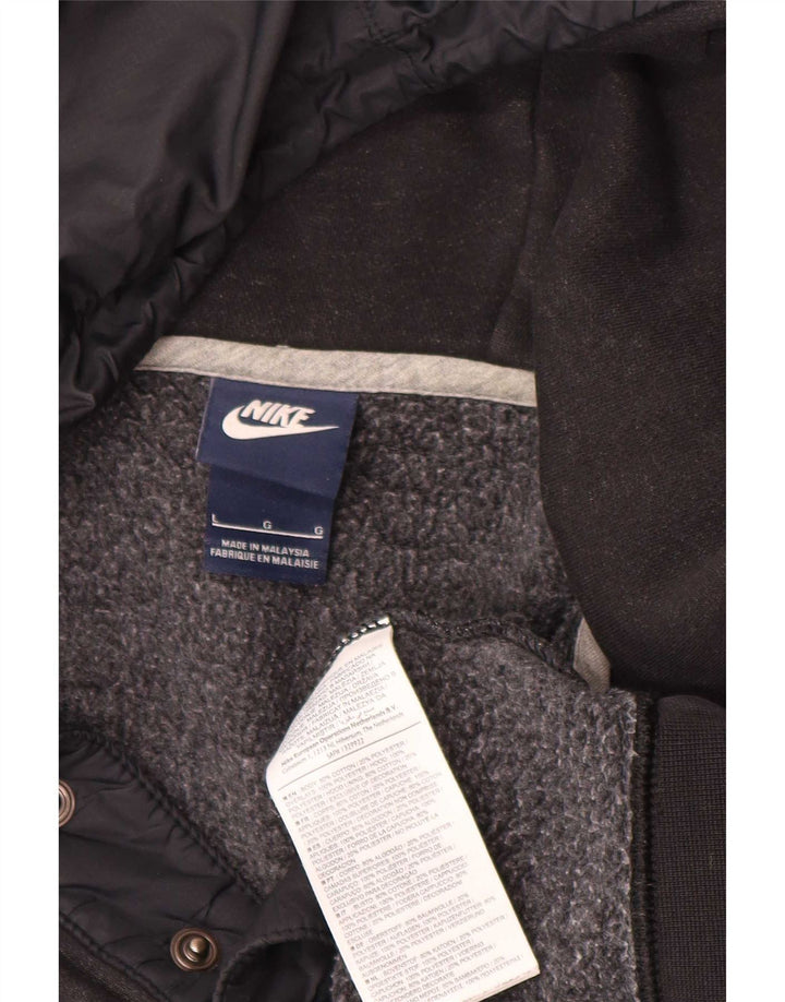 Męski sweter z kapturem Nike, duży, czarny, bawełniany