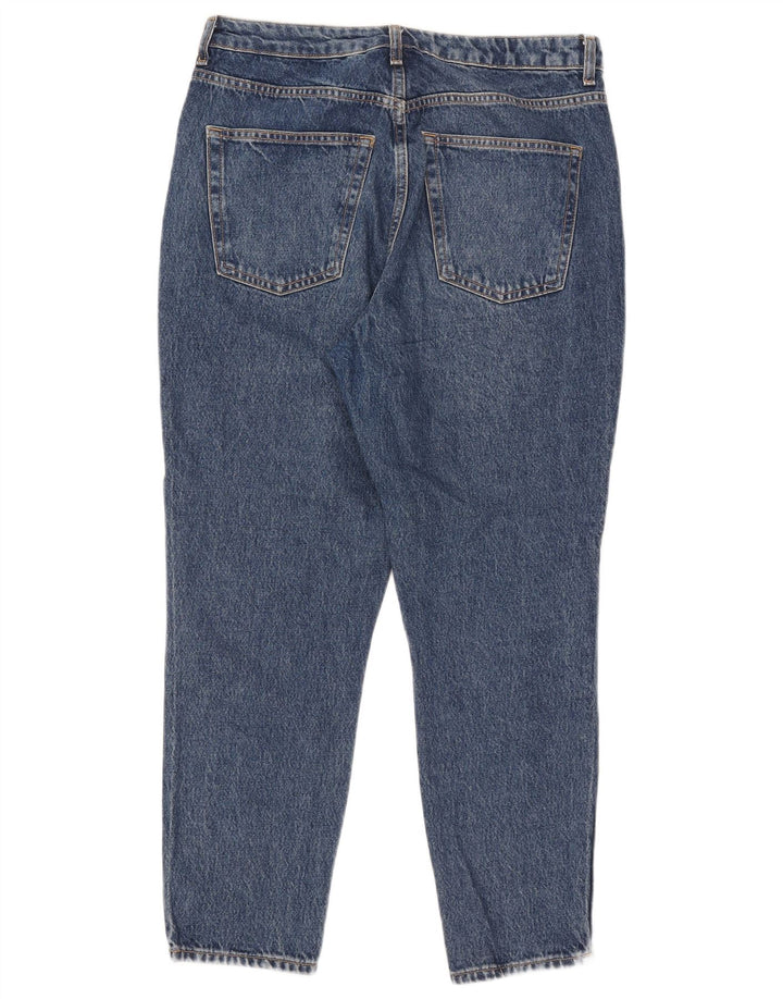 Damskie jeansy zwężane Topshop Mom W32 L26 Niebieski poliester