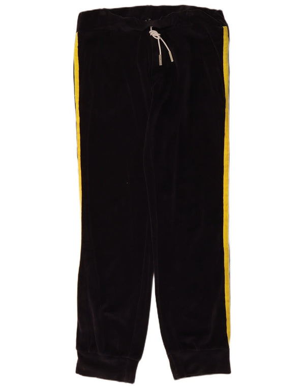 Spodnie dresowe damskie Dsquared2 welurowe Joggers UK 16, duże, granatowe