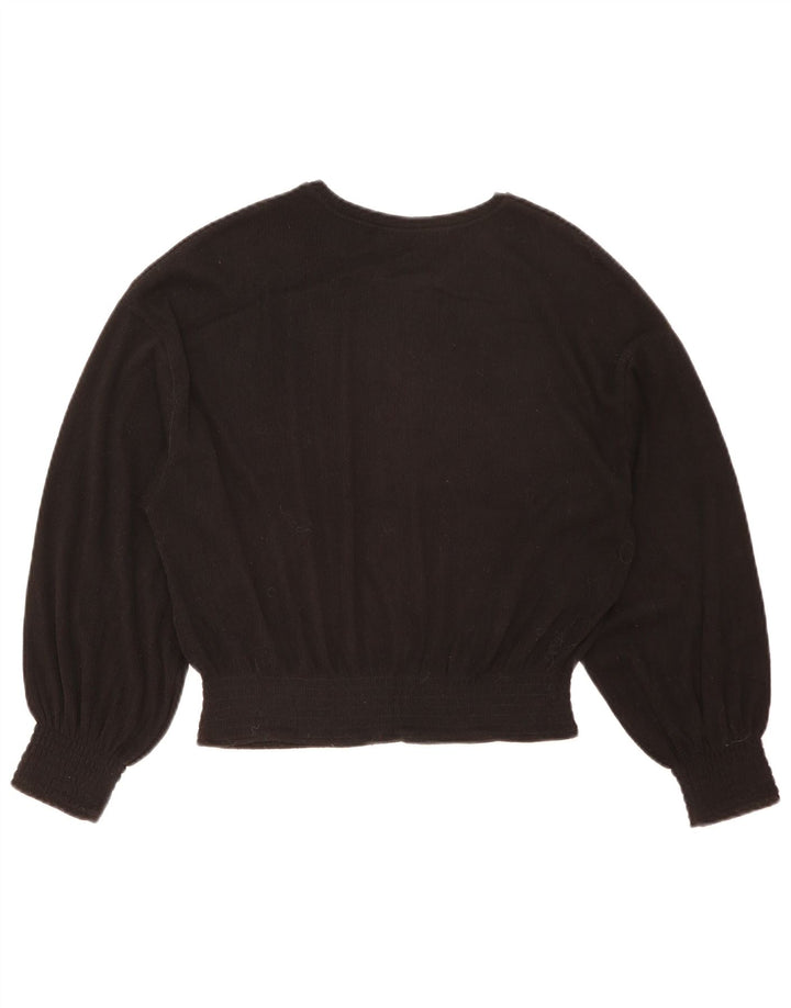 Damska bluzka oversize z krótkim rękawem Zara UK 10 Small Black